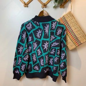 ST. JOHN SEPARATES  Designer Funky Retro Sweater
